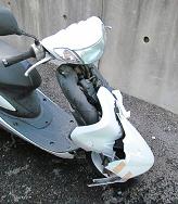 ボロボロの不動バイクの処分無料の画像 埼玉県吉川市